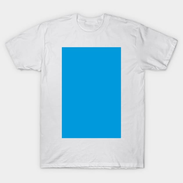 PLAIN SOLID NEON BLUE COLOR FLUORESCENT COLORS T-Shirt by colorsandpatterns